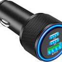 USB C Car Charger, Rombica 3-Port 67W PD Dual USB-C USB-A Power Cigarette Lighter Adapter PD/QC Type C Car Charger Fast Charging for iPhone 16 16 Pro 15 14 13 12 11/Galaxy S25 S24 S23/Pixel/iPad Pro