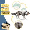 Schleich Eldrador Creatures - 5PC Fantasy Creature Set - Ice Wolf, Lava Hound, Rock Beast and Sword Figure Playset - Animal Monster Figurines for Boys and Girls - Durable Toys for Kids Ages 7+ | 72179