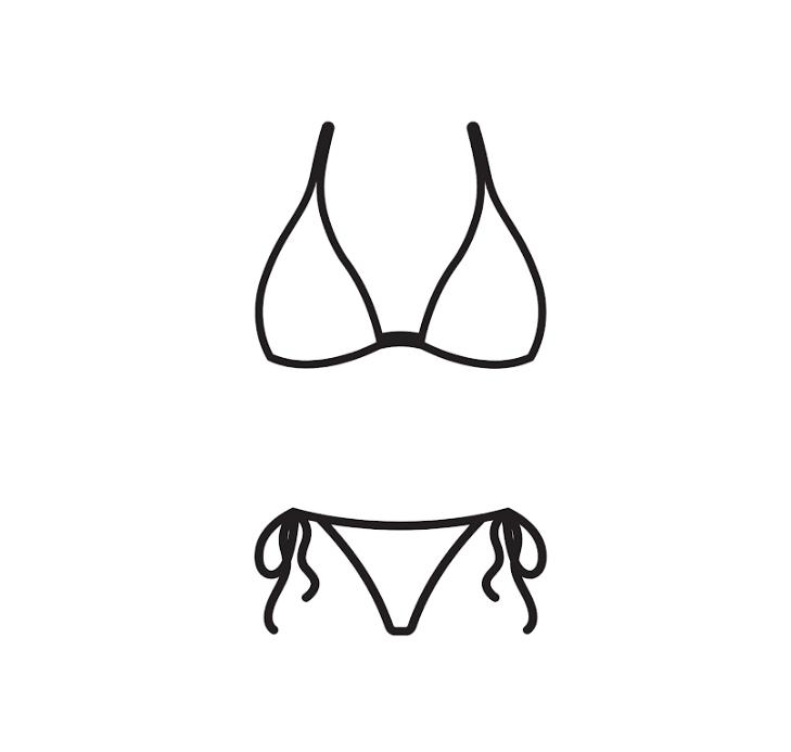 SUUKSESS Women High Waist Bikini Sexy Drawstring Tummy Control Swimsuits, Size M