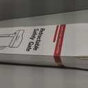 Reinforced 42 Tall x 130 Extra Wide Retractable Baby Gates Extra Tall Pet Gate for Wide Openings Long Dog gate with Rods to Prevent Crawling Through, Dog Gates for Doorways Indoor Outdoor, Black