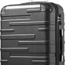 Coolife Hardside Carry-On Luggage with TSA Lock, Spinner Wheels, Telescopic Handle, Lightweight Suitcase (Grey, S(20In Carry On))