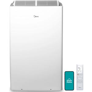 Midea Duo 14,000 BTU(12,000 BTU SACC) High Efficiency Inverter, Quiet Portable Air Conditioner, Cools up to 550 Sq.Ft., Works with Alexa/Google Assistant, Includes Remote Control&Window Kit (White)