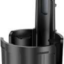 Car Phone Mount with Cup Holder Expander - Upgraded Anti-Shake 2-in-1 Cup Phone Holder for SUVS Trucks with Adjustable Aluminium Alloy Long Neck, fit for iPhone Samsung Galaxy (Black)