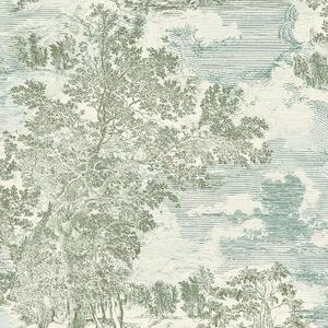 Surface Style - Peel and Stick Wallpaper, Scenic Wallpaper for Bedroom, Powder Room, Kitchen, Self Adhesive, Vinyl, 20.5 inches width Coverage (Serene Scenes Collection, Willow)