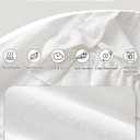 2 Pack Ruffled Gingham Pillow Covers, King Size, White, 20x36 inch