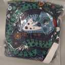 Smiry Stretch Printed Office Computer Chair Covers, Universal Desk Rotating Chair Slipcovers Removable Washable, Soft Fit Anti-Dust Spandex Protector Cover with Zipper, Blue Green