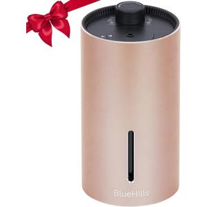 BlueHills Waterless Cordless Car Essential Oil Diffuser Aromatherapy Mini Compact Diffuser for Oils Large Room Portable USB Travel Battery Operated Rechargeable Hotel Home - J04 Rose Gold