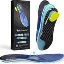 Carbon Fiber Insole for Men & Women - Performance Sport Insoles - Metatarsal Pain Relief Inserts - Turf Toe Relief for Athletes - M - Women: 9.5-10|Men: 8-8.5