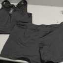 Tankini Swimsuits with Shorts - Two Piece Tummy Control Bathing Suits High Neck Swimwear with Two Side Pockets, Size: L