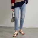 USIMAD Heeled Sandals for Women Square Toe High Heels Wedges Sandals Comfortable Dress Casual Shoes (6, Beige)