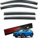 Rain Guards Compatible with Subaru Crosstrek 2024 2025 & Impreza 2024-2025 Side Window Deflectors Window Rain Guards Out-Channel Guard Deflector Vent Visor-4pcs