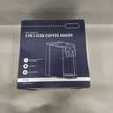 KIDISLE Hot & Iced Coffee Maker with Bold Setting, Single Serve Coffee Maker for K Cup and Grounds, 614 Oz Brew Sizes, 50 Oz Removable Water Tank, One Cup Coffee Machine with Reusable Filter, Black