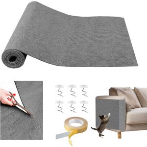 78.7"x15.8"Cat Scratcher & Couch Protector for Sofa - Scratch Pad, Scratching Post for Cats, Furniture Protector from Claws(Light Gray)