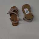 Madden Girl Jalycia Nude and Rhinestone Buckle Sandle Adjustable - Size 2 