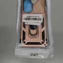 SunStory Phone Case for Samsung Galaxy A26 5G Case with HD Screen Protector & Slide Camera Cover & Rotated Ring Kickstand, [Heavy Duty Shockproof] Dual Layers Phone Case (Rose Gold, Galaxy A26)