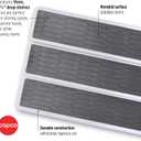 Copco 3-Tier Non-Skid Spice Rack Organizer for Kitchen Cabinet or Pantry, 15-Inch Tiered Shelf, White/Gray, Slip-Resistant Design for Jars and Bottles