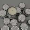 MTLEE 24 Pcs Celebration of Life Decorations Funeral Memorial Candles Funeral Keepsakes Favors for Guests Sympathy Candle for Loss of Loved One Bereavement Gifts(White,Greenery)