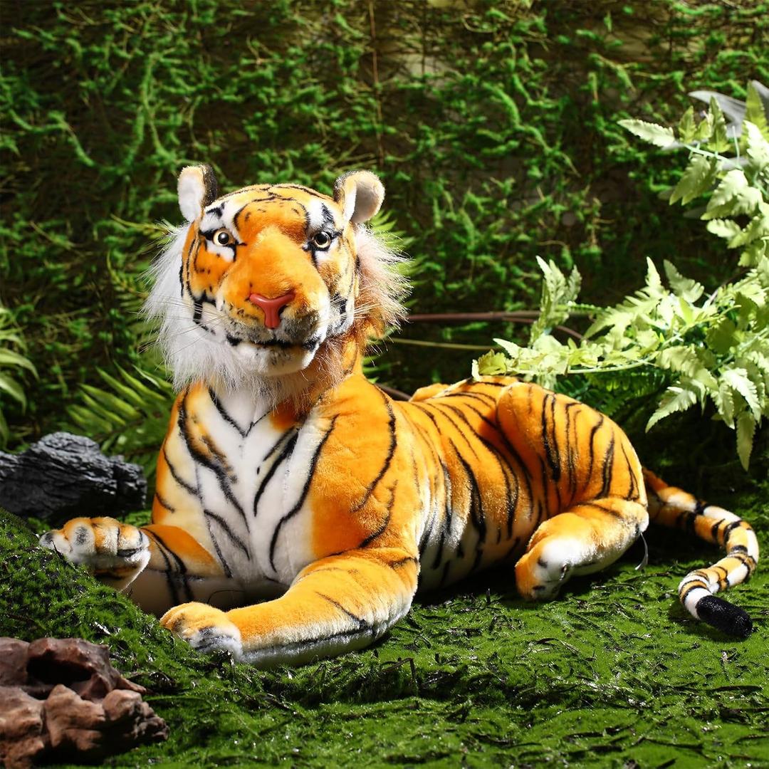 Syhood 27 Inch Large Tiger Stuffed Animal Tiger Plush Giant Tiger Toy, Suitable for Birthday Gifts