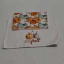 Fall Pumpkin Kitchen Towels Set of 2, Rustic Fall Hand Towels for Bathroom, Farmhouse Autumn Harvest Pumpkin Decorative Dish Tea Towels for Kitchen Decor, Autumn Bathroom Decor, 16X24In