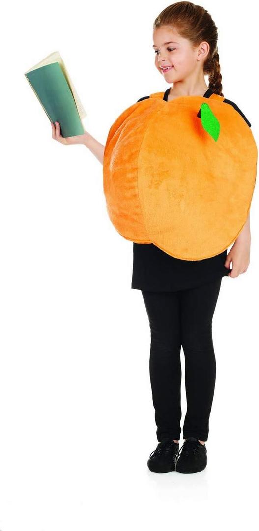 fun shack Peach Costume Boys and Girls, Kids Fruit Fancy Dress, Peach Outfit for Children, Fruit Costume One Size