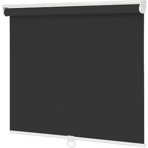 Blackout Roller Shades Cordless for Windows,100% Room Darkening Window Blinds for Bedroom,Thermal Insulated UV Protection,Easy Install Pull Down Shades for Home,27" w x 72" h, Dark Black