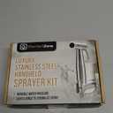 Purrfectzone Bidet Sprayer for Toilet, Handheld Sprayer Kit, Cloth Diaper Sprayer Set - Easy to Install - Stainless Steel
