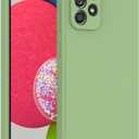 for Samsung Galaxy A53 5G Case Green, Scratch Resistant with Soft Touch, Slim Thin Phone Cover for Samsung Galaxy A53 5G