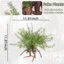 Abzo Fake Plants Faux Greenery Artificial Potted Plants for Home Decor Indoor Office Table Room Farmhouse Bathroom Decor