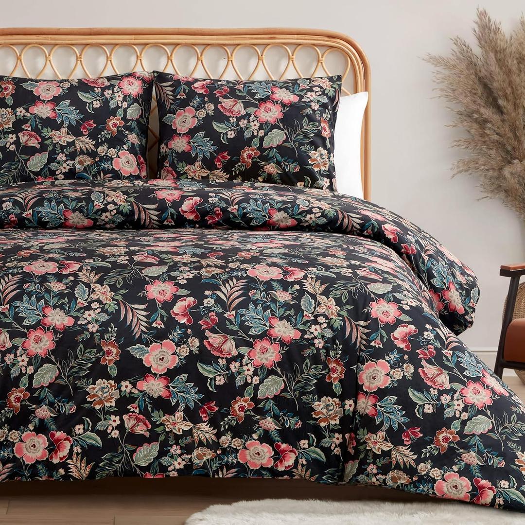 Jessica Simpson Arcadian Blooms Velvet Comforter Set Twin/Twin XL Size Comforter Bedding Set Ensemble - 2 Piece Set (Arcadian Blooms Comforter Set)
