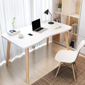 Modern White Wooden Computer Table, 40" L x 20" W x 30" H inches  Durable and Stylish Desk for Home Office, Bedroom, or Study