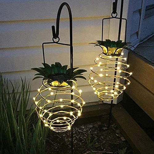 Sundecor Garden Solar Pineapple Lights - 30 LED Outdoor Decor, Waterproof, Hanging Lanterns for Trees, Plants & Home, 1 Pack