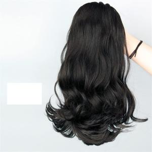 Ponytail Extension Synthetic 18" Tail Warping Straight Drawstring Ponytail Hairpiece Black Pony Tail Hair Extension for Women Hairpiece for Women (Color : 1B, Size : 45cm)