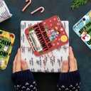 Christmas Money Holders for Cash Gift, 10 Pcs Funny Christmas Money Holder Ornaments, Unique Xmas Card with Plastic Dome, Lanyard and Adhesive for Xmas Tree Hanging Decorations (Colorful)