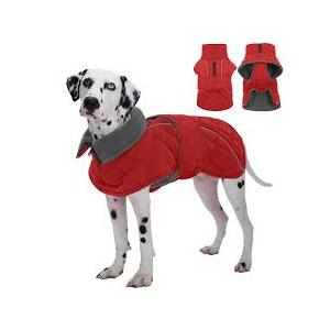Kuoser Dog Coat Warm Dog Red Size XL