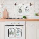 Coastal Beach Octopus Hand Towels for Bathroom Set of 4, Ocean Marine Octopus Relax Breathe Soak Unwind Decorative Hand Towels for Gym Yoga Spa Bathroom Kitchen Decor, 16x24 Inch