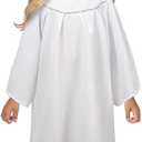HOMELEX Kids Angel Costume With Halo Christmas Church Robes Angel Dress for Girl (Large)
