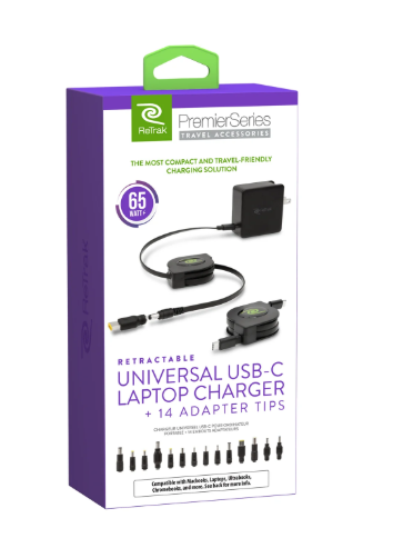 Retractable Universal USB C Laptop Charger