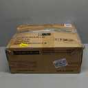 Furnulem Tall 5 Drawers Dresser, Vertical Storage Tower Fabric Dresser for Bedroom, Hallway, Entryway, Nursery, Closet Organizer, Nightstand Bedside Table Furniture, Sturdy Steel Frame, Wood Top (Rustic Brown)