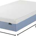 Zinus 12 Inch Twin Cooling Essential Memory Foam Mattress [NewVersion], Fiberglass Free, Medium Feel, Breathable Cooling Layers, Certified Safe Materials