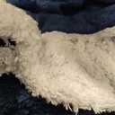 INFIIXSO Sherpa Throw Blanket for Couch - Super Soft & Warm Striped Fleece Blanket, Cozy Plush Fluffy Blanket All Season Use (Navy Blue, 50x60 Inches)