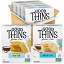 GOOD THINS Rice & Corn Snacks Gluten Free Crackers Variety Pack, Bulk Snack Crackers, 4 Boxes (EXP 07/19/26)