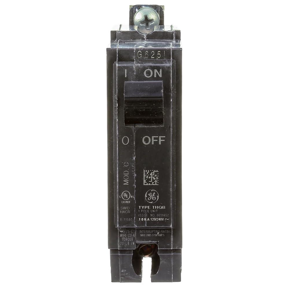 ABB TEY/Q-Line® THQB1150 Miniature Circuit Breaker • 50A Single Pole Breaker • 120/240 VAC, 10 kA Interrupt • Thermal Magnetic Trip • Bolt-On Installation • HID Compatible