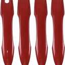 1 Lot Red Painted Exterior Door Handle Outside Compatible with 2019-2023 Toyota Camry 2019-2023 Corolla 2020-2023 Avalon