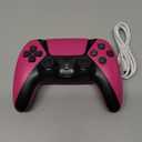 YMIR Wireless Controller Compatible With P4/PC/Steam/TV, Pink/Black