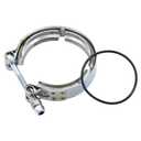 Turbo V-Band Clamp and O-Ring Seal 3923060 3069053 3883284 Compatible with 94-02 5.9L Dodge Cummins 4BT 6BT 12v, 24v