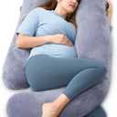 Amazon.com: Momcozy Pregnancy Pillows for Sleeping, U Shaped Full Body Maternity Pillow with Removable Cover - Support for Back, Legs, Belly, HIPS for Pregnant Women, 57 Inch Pregnancy Pillow for Women, Grey : Home & Kitchen