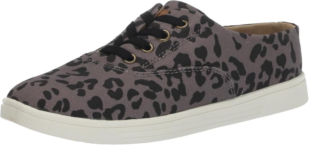 Spenco Women's Khloe Kick Sneaker (5, Charcoal Leopard)