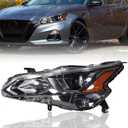 Zhaoyang Headlight Assembly Compatible with 2019 2020 2021 2022 Nissan Altima Halogen Headlamp Replacement (Left Driver Side)