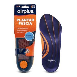Airplus Plantar Fascia Orthotic 3/4 Length Shoe Insole (FSA&HSA Eligible)-Foam Shell & Gel Heel - Deep Heel Cup, Full-Foot Arch Support-Soft Cushioning & Stability -Fits Most Shoes & Boots-Unisex