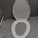 KOHLER K-4774-0 Brevia Elongated White Toilet Seat with Quick-Release Hinges And Quick-Attach Hardware For Easy Clean, White